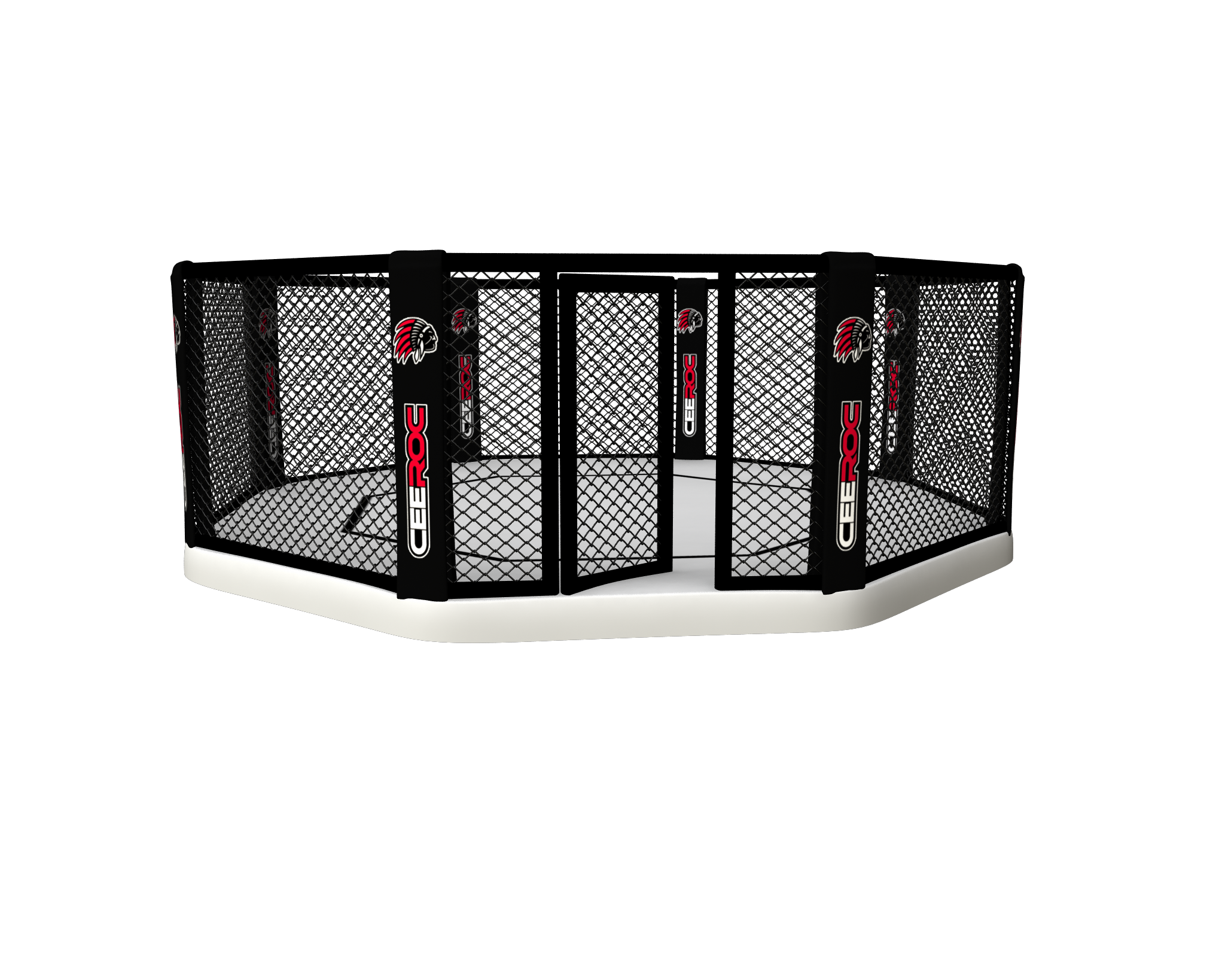 CEEROC MMA Käfig Cage 5 Meter mit  Boden 