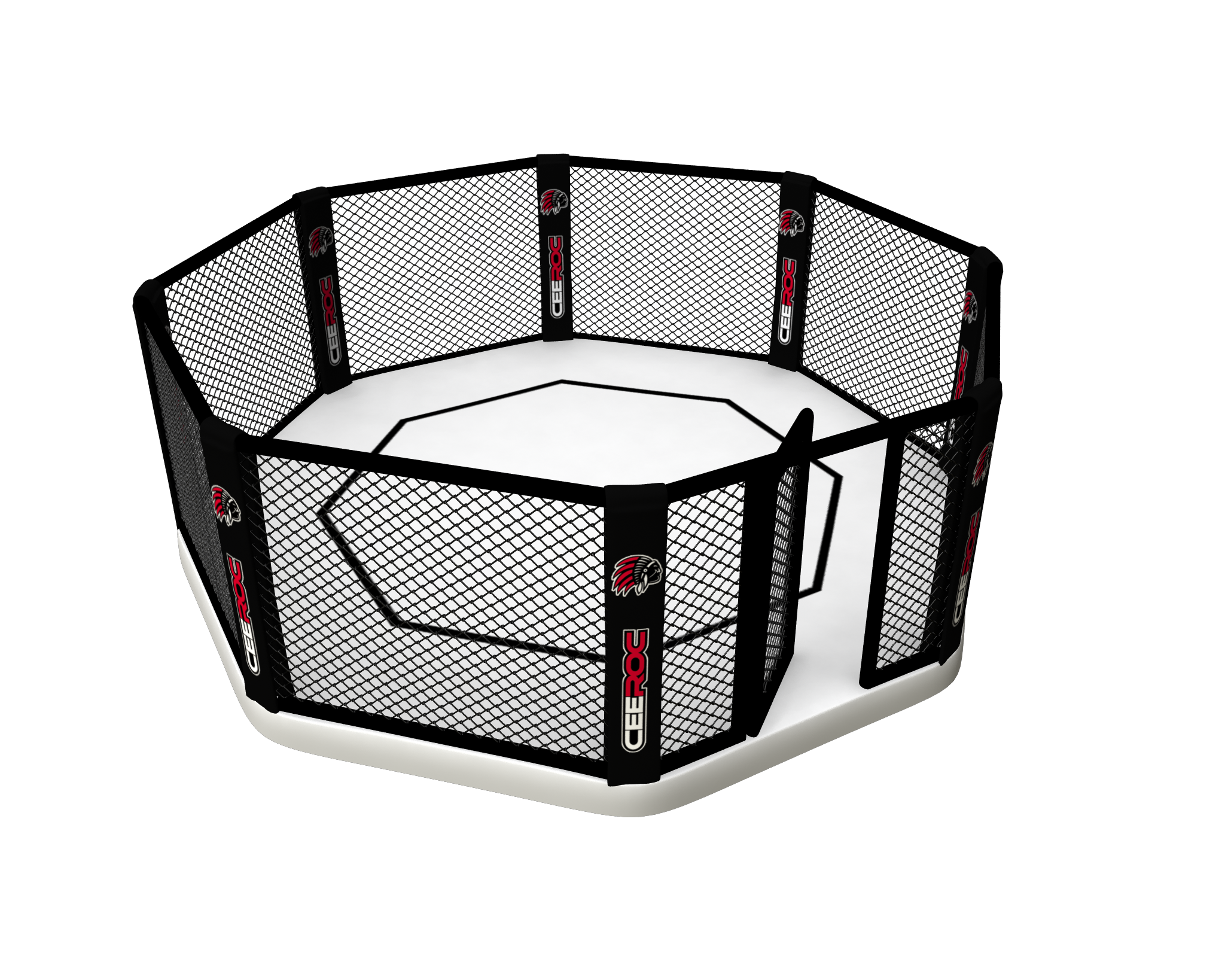 CEEROC MMA Käfig Cage 5 Meter mit  Boden 