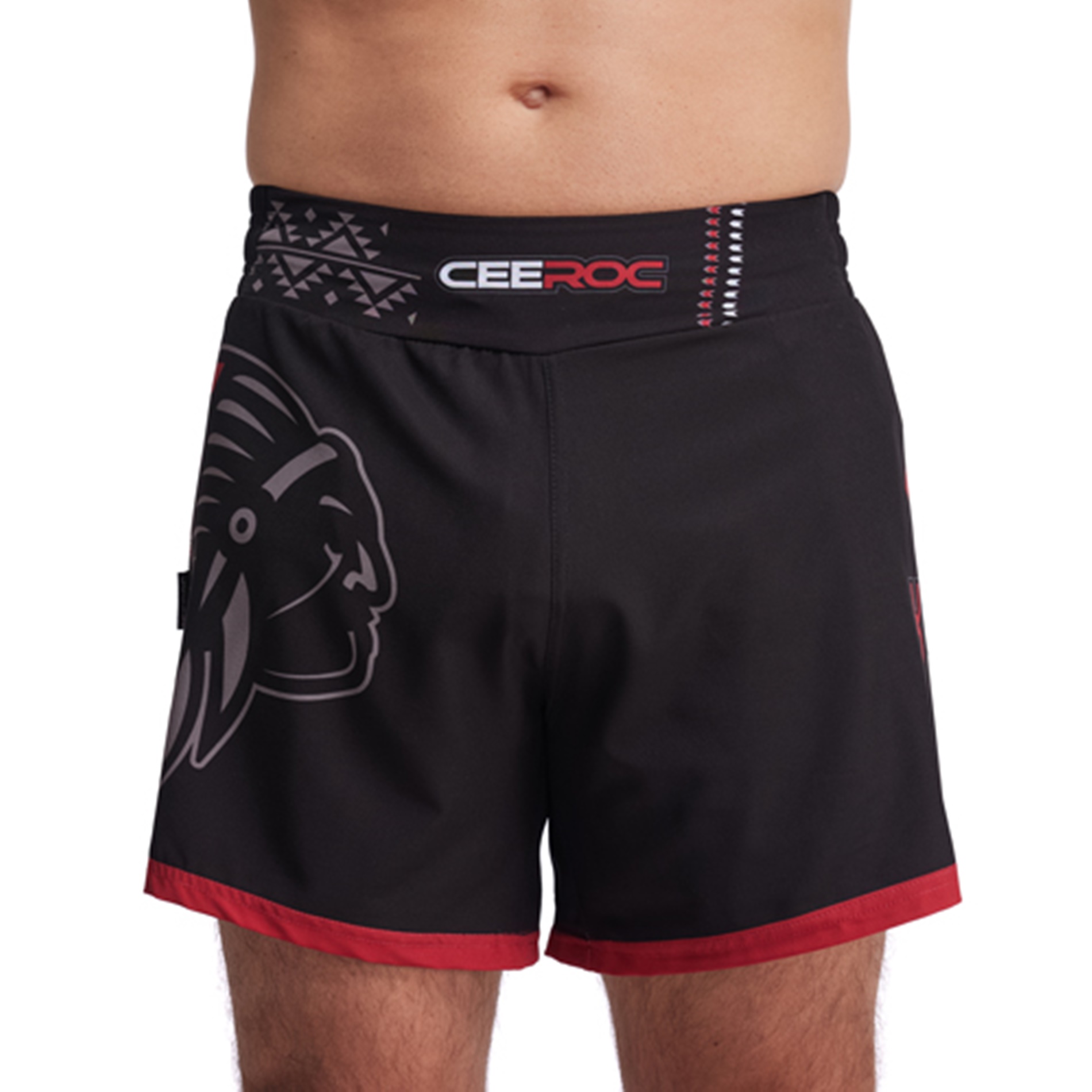 CEEROC MMA Fightshort Tribe BlackRed