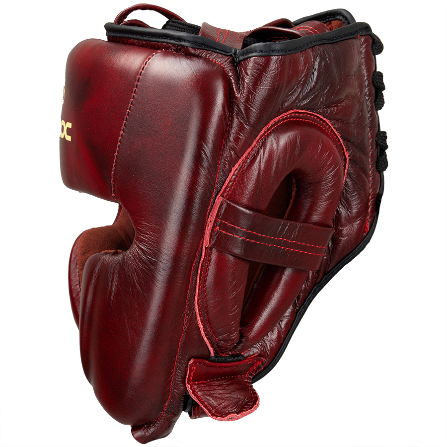 CEEROC Vintage Sparring Leder Kopfschutz Red