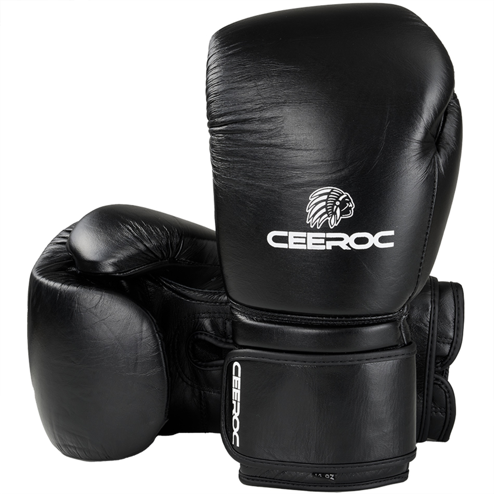 CEEROC Premium Vintage Leder Boxhandschuhe Giant Black